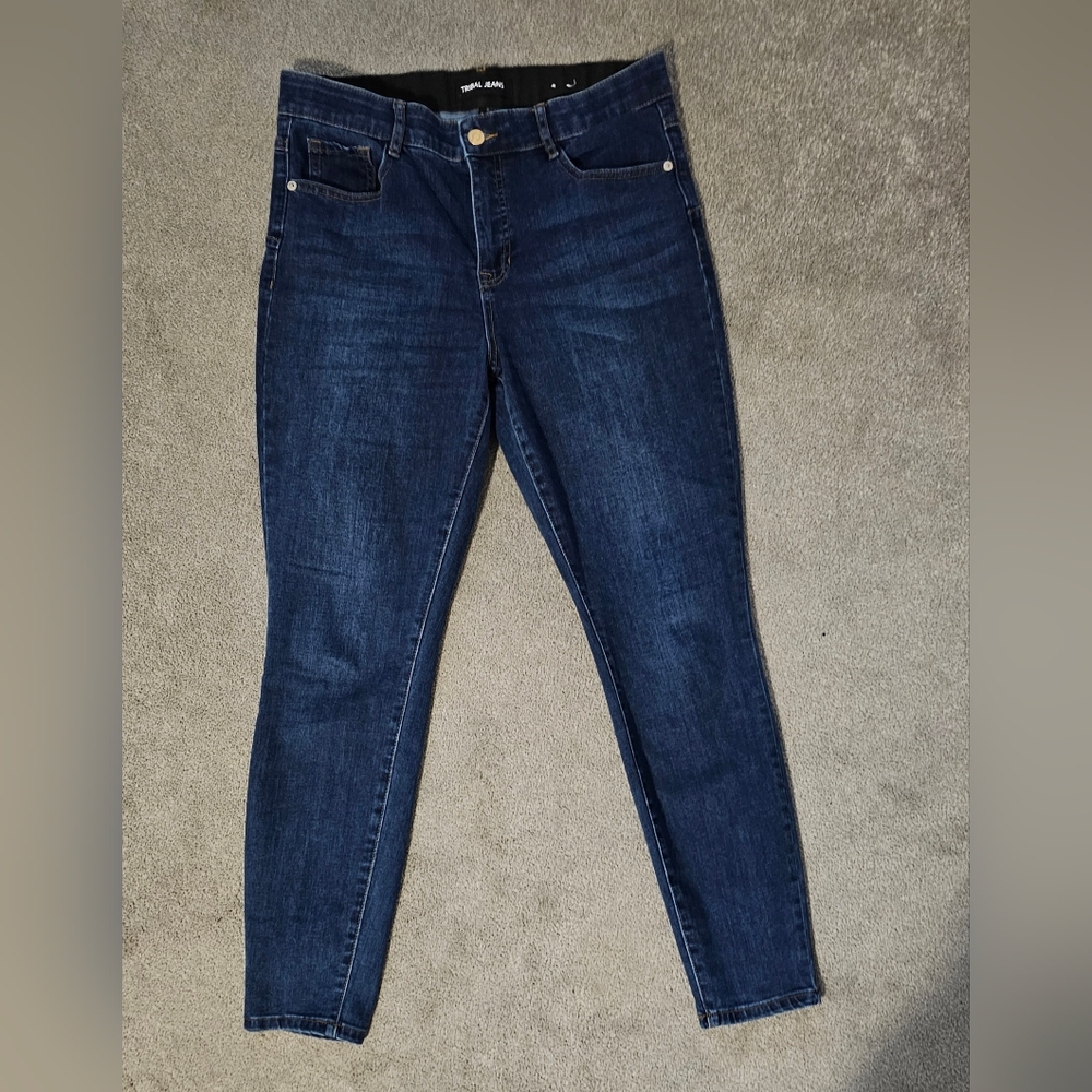 Tribal Women's Dark Blue Jeans